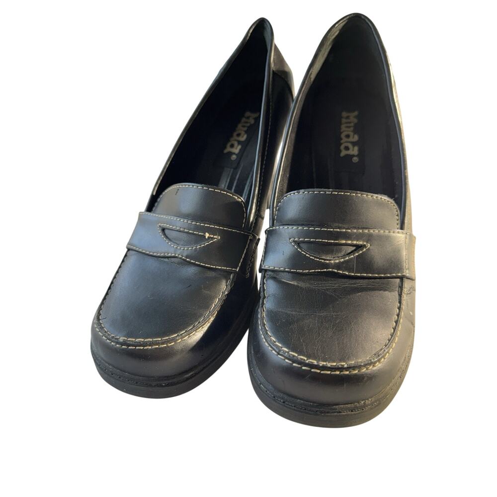 Vintage Mudd Chunky HeelLoafer Women 8.5 Y2K 90s Platform Whimsy Dark Academic